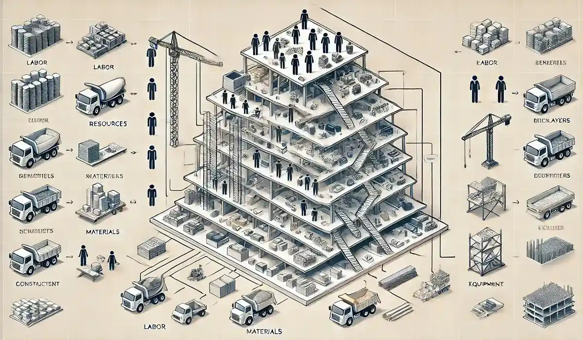 imagem representando o componentes de uma estrutura analitica de recursos (ear)