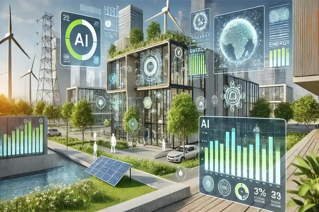 imagem representando a otimização de eficiência energética e sustentabilidade